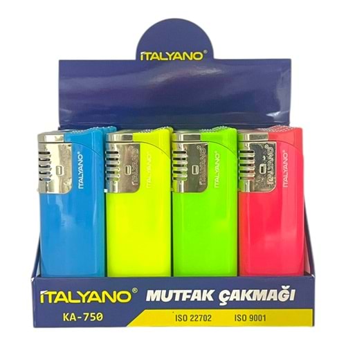 İTALYANO BÜYÜK TAKOZ DÜZ RENK RÜZGAR ÇAKMAK *20 / *320