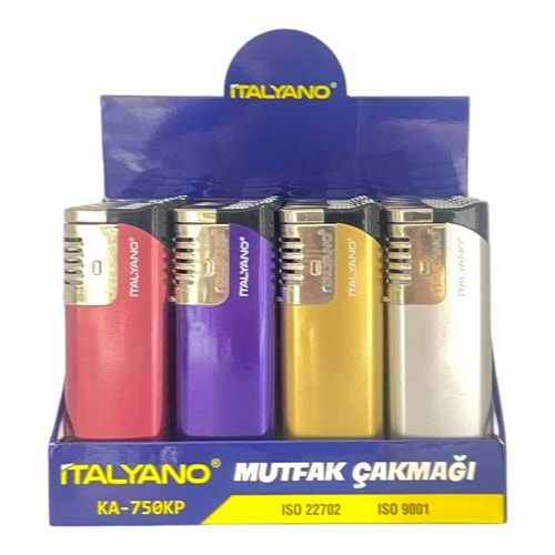 İTALYANO BÜYÜK TAKOZ MAT RENKLİ RÜZGAR ÇAKMAK *20 / *320