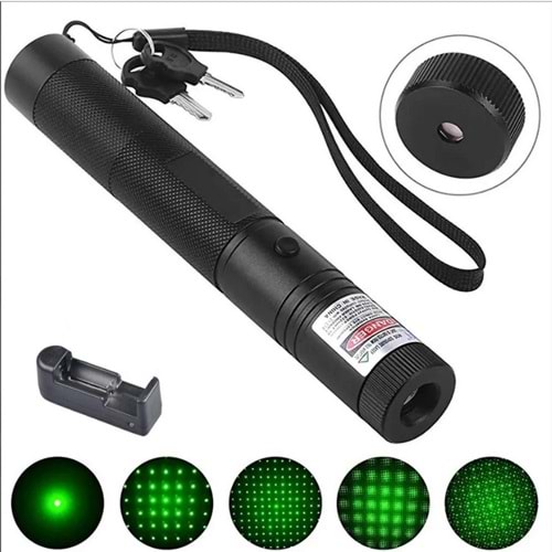 İTALYANO ŞARJLI KİLİTLİ BATARYALI YEŞİL LAZER İŞARETLEYİCİ *35