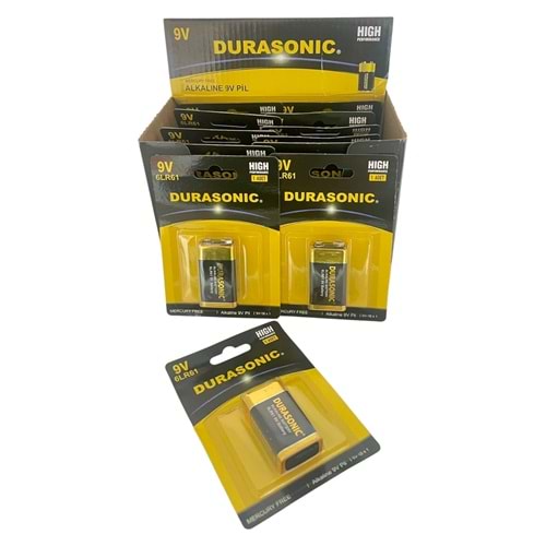 DURASONİC 9V PİL KARE *12 / *96