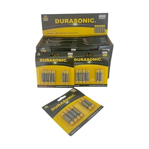 DURASONİC 6 LI ALKALİN İNCE PİL BLİSTERLİ *24 / *96