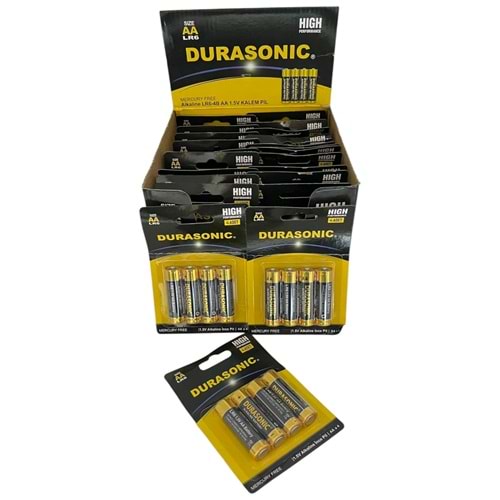 DURASONİC 4 LÜ ALKALİN KALEM PİL BLİSTERLİ *24 / *192