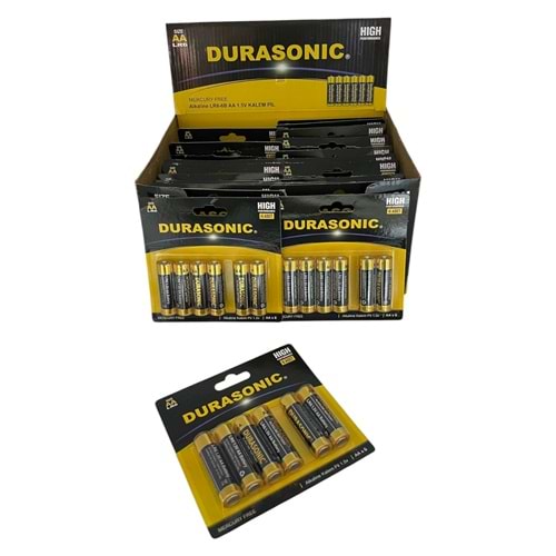 DURASONİC 6 LI ALKALİN KALEM PİL BLİSTERLİ *24 / *96