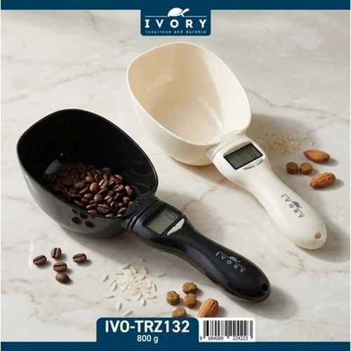 IVORY 800 GR. DİJİTAL ÖLÇÜM KAŞIĞI 60*