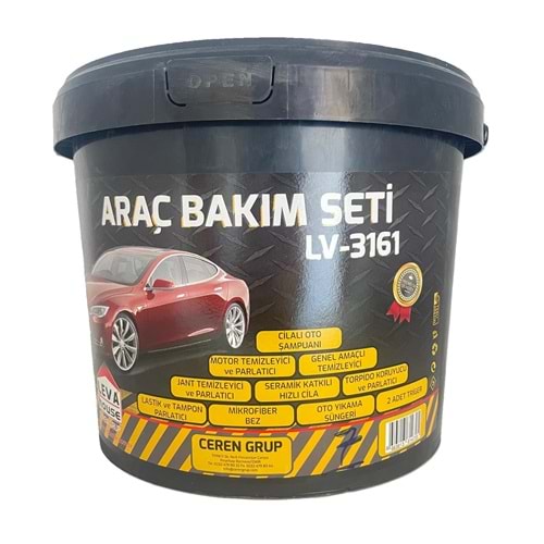 LV ARAÇ BAKIM SETİ KOVA İÇİNDE