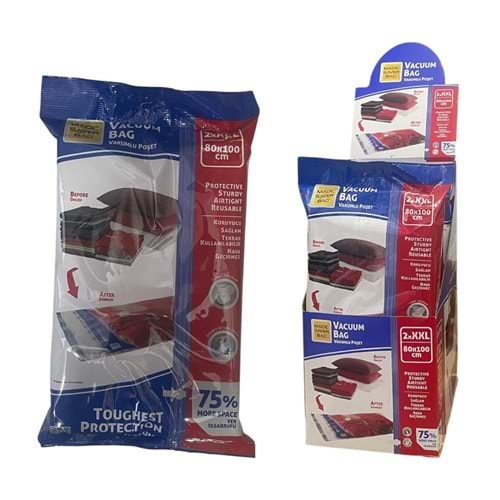 MAGIC SAVER 2Lİ VAKUMLU HURÇ XXL 80X100 *6 / *36