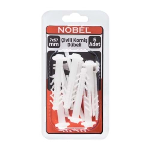 NOBEL FIX ÇİVİLİ KORNİŞ DÜBELİ 7 MM 6 LI