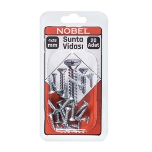 NOBEL FIX SUNTA VİDASI YHB 4 X 18 MM 20 Lİ