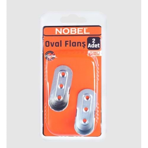 NOBEL FIX OVAL FLANŞ ÇİNKO (SAÇ) 2 Lİ 12*
