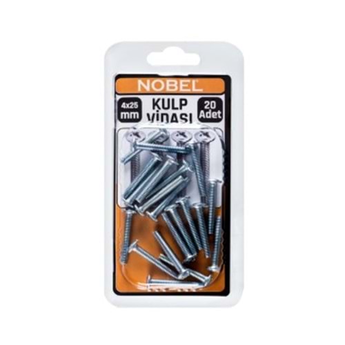 NOBEL FIX METRİK KULP VİDASI 425 MM 20 Lİ