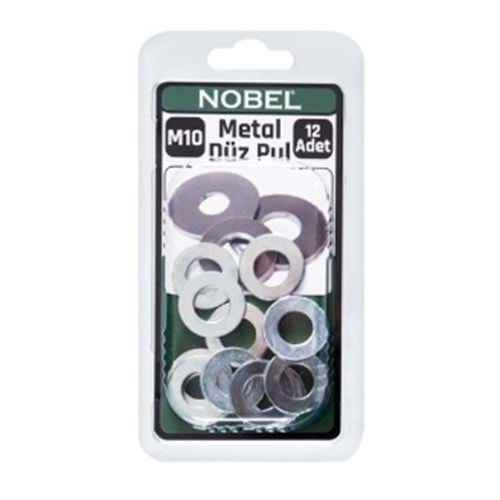 NOBEL FIX DÜZ RONDELA M10 ÇİNKO ( DİN125 ) 12
