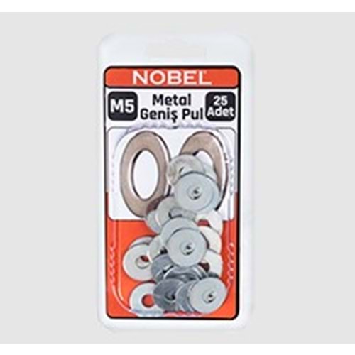 NOBEL FIX GENİŞ RONDELA M5 (3/16-1) ÇİNKO ( D
