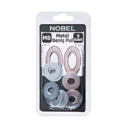 NOBEL FIX GENİŞ RONDELA M8 (5/16-2) ÇİNKO ( D