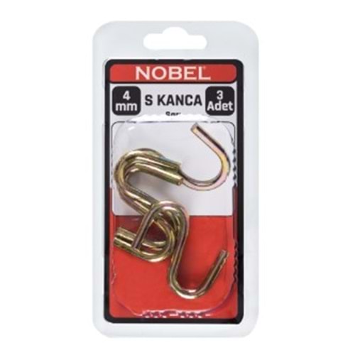 NOBEL FIX S KANCA KÜÇÜK SARI 4 MM 3 LÜ 12*