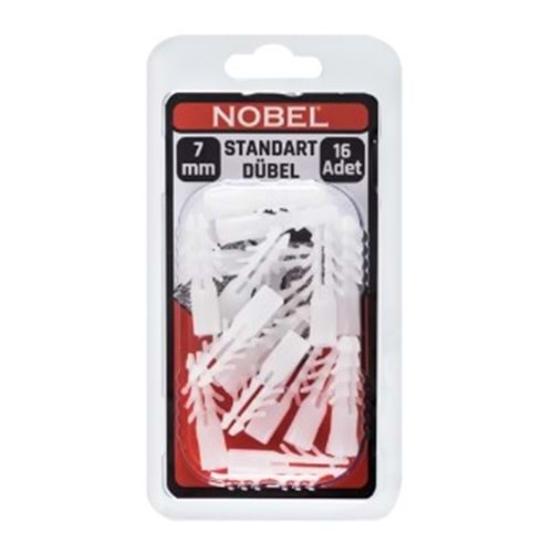 NOBEL FIX PLASTİK DÜBEL STANDART 7 MM 16 LI
