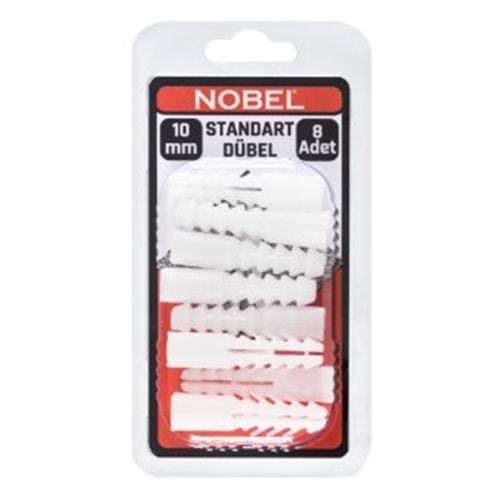 NOBEL FIX PLASTİK DÜBEL STANDART 10 MM 8 Lİ 12*