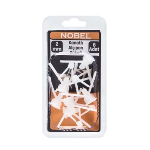 NOBEL FIX ALÇIPAN DÜBELİ 2 MM(BEYAZ) 6 LI 12*