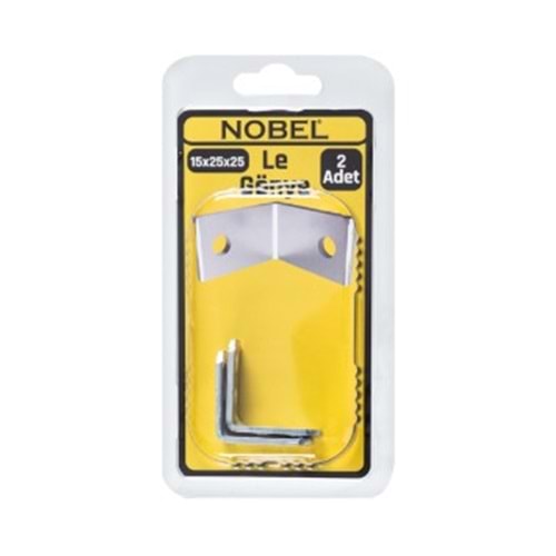 NOBEL FIX LE GÖNYE 15x25X25 (2MM) 2 Lİ 12*