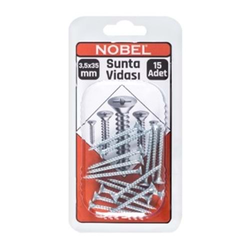 NOBEL FIX SUNTA VİDASI YHB 3,5 X 35 MM 15 Lİ