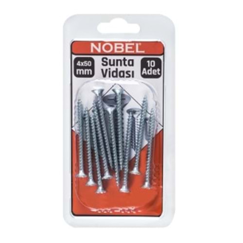 NOBEL FIX SUNTA VİDASI YHB 4 X 50 MM 10 LU 12*
