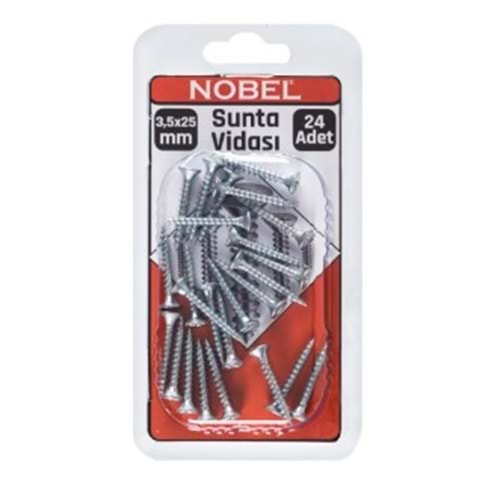 NOBEL FIX SUNTA VİDASI YHB 3,5 x 25 MM 24 LÜ
