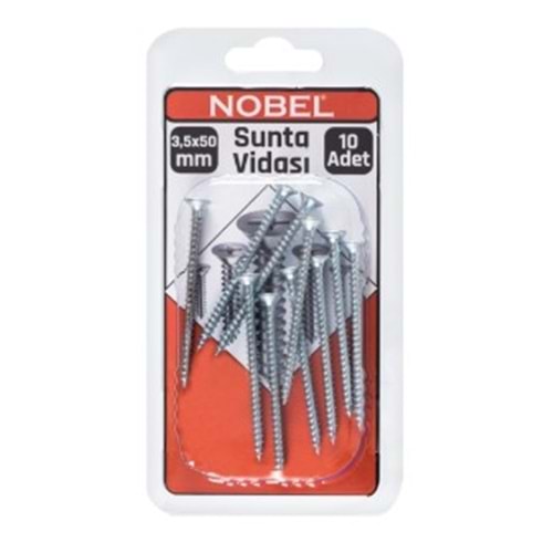 NOBEL FIX SUNTA VİDASI YHB 3,5 x 50 MM 10 LU 12*