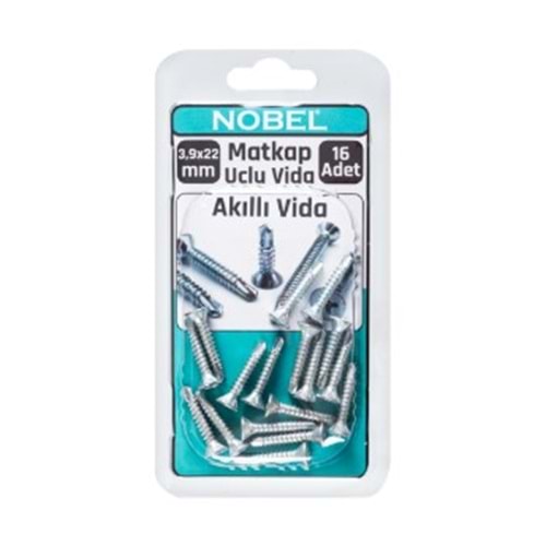 NOBEL FIX YHB MATKAP UÇLU VİDA 3,9 X 22 MM 16 12*