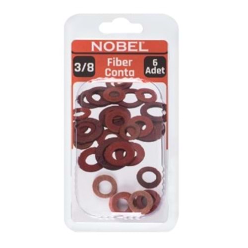 NOBEL FIX FİBER CONTA PVC 3/8 6 Lİ