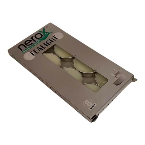 NEROX MUM TEALİGHT 8'Lİ KUTULU BEYAZ *220