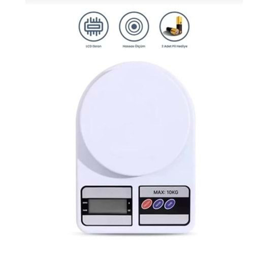 NEROX DİJİTAL MUTFAK TERAZİSİ 10KG