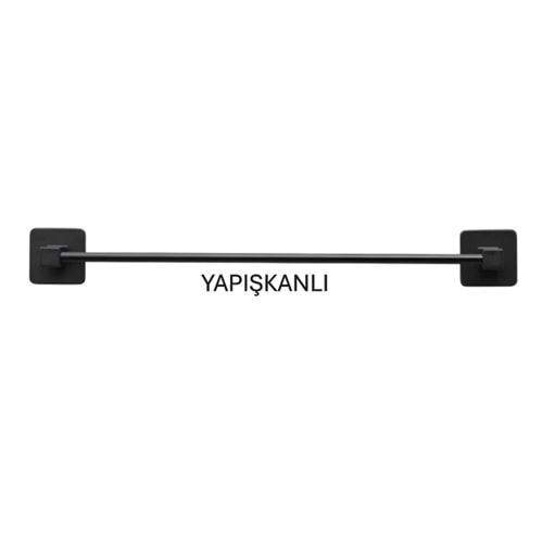 PRATİK YAPIŞKANLI SİYAH METAL HAVLULUK