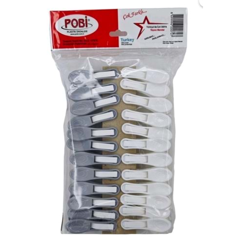POBİ YAYSIZ PLASTİK MANDAL