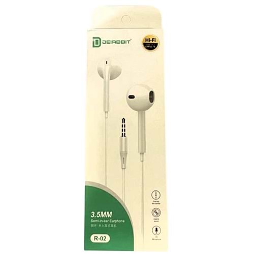 DEIABBIT KABLOLU TELEFON KULAKLIĞI 3.5MM JACK *12