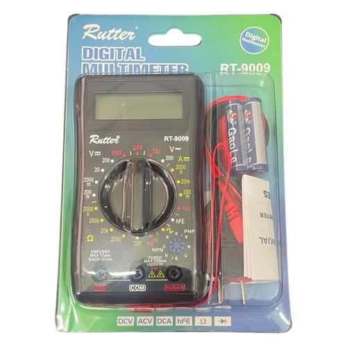 RUTTER DİJİTAL MULTİMETRE