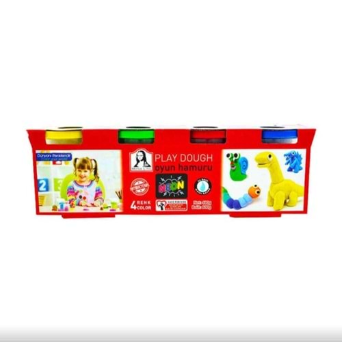 SÜDOR MONO LİSA OYUN HAMURU 4 LÜ 120 gr NEON