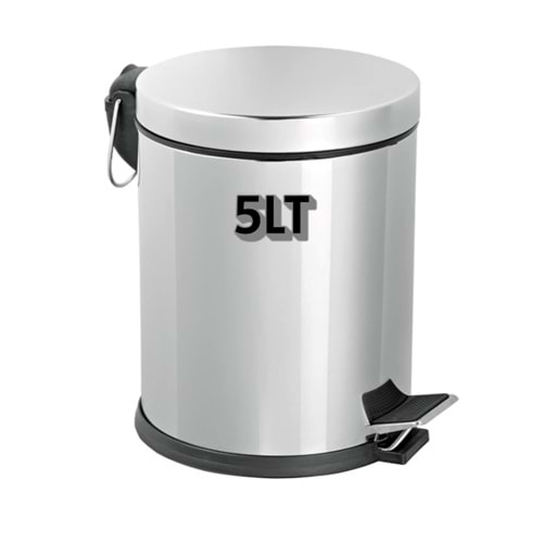VOLİX MİKRO PEDALLI ÇÖP KOVASI METAL 5LT