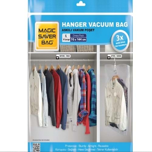 MAGİC SAVER ASKILI VAKUMLU POŞET 70X144 XL