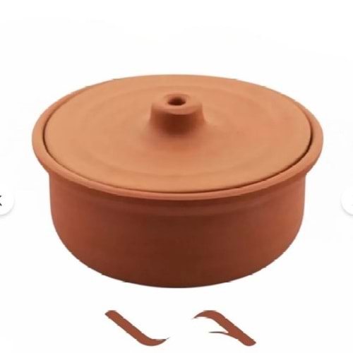 VIAPOT TOPRAK GÜVEÇ KÜÇÜK SIRSIZ KAPAKLI 20X11 *4