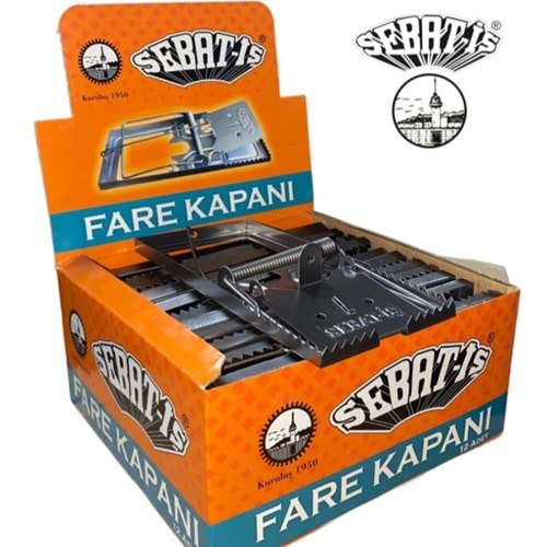 SEBATİŞ METAL FARE KAPANI *12