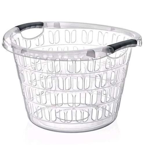 SAGLIK YUVARLAK ŞEFFAF ÇAMAŞIR SEPET