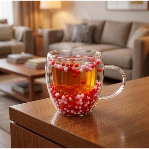SAVOR ÇİFT CİDARLI TR KULPLU BARDAK 250 ML