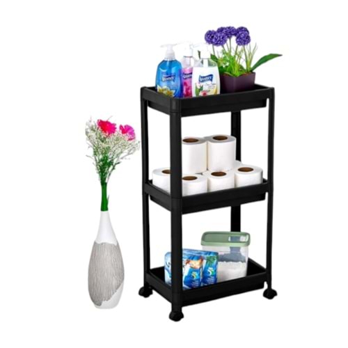 MODÜLER 3 KATLI TEKERLEKLİ RAF DP-102/2