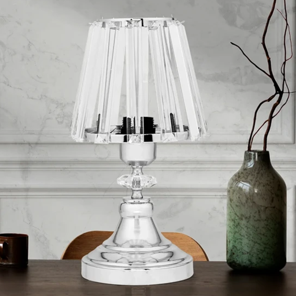 SWORD KRİSTAL ABAJUR GÜMÜŞ