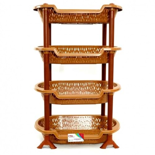 ÖZGEN PLASTİK 4 KATLI PLASTİK SEBZELİK