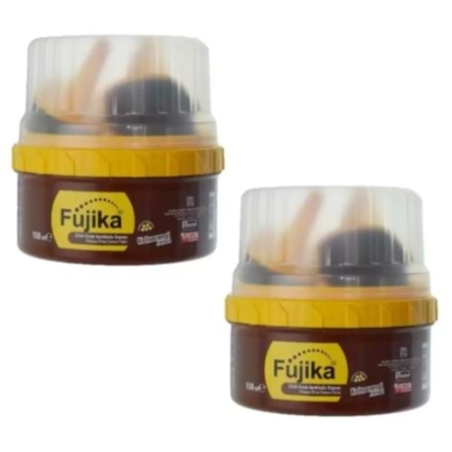 FUJİKA CİLALI KREM AYAKKABI BOYASI 150ML KAHVERENGİ *12