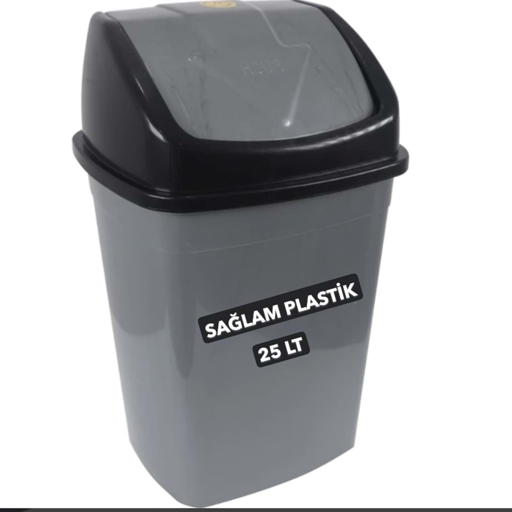SAĞLAM DÜZ KLİK ÇÖP KOVASI 4 NO 25LT