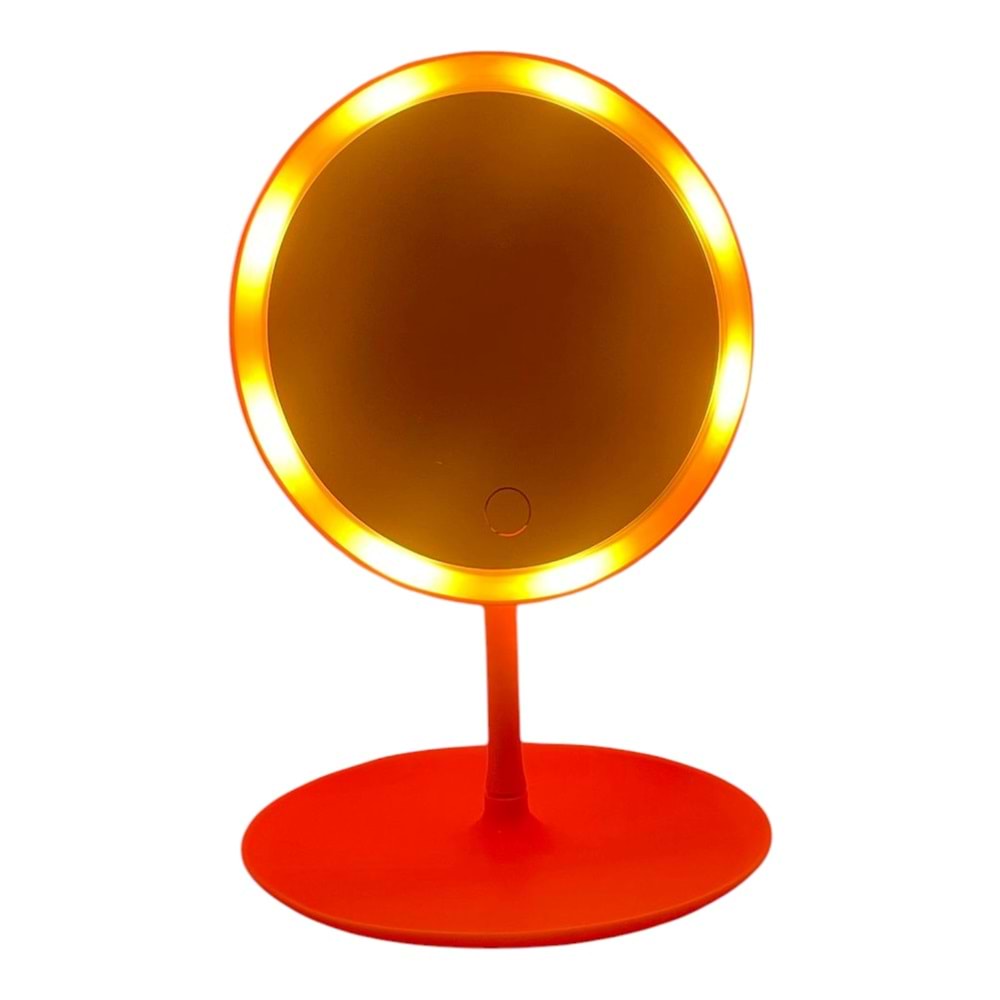 TUTKU LED IŞIKLI AYAKLI YUVARLAK AYNA** 60*