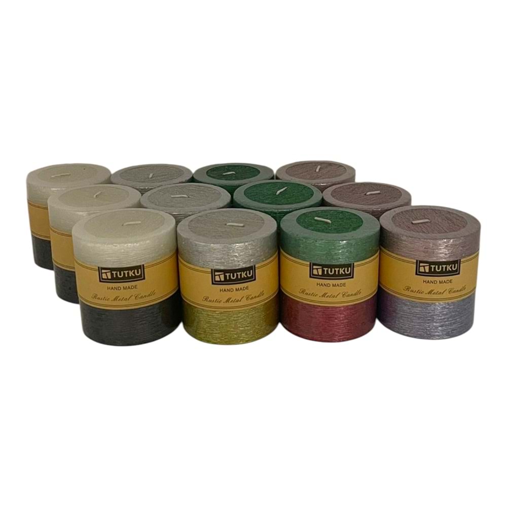 TUTKU ÇİFTRENK SİMLİ BATON MUM KÇK PKT:12** 96*