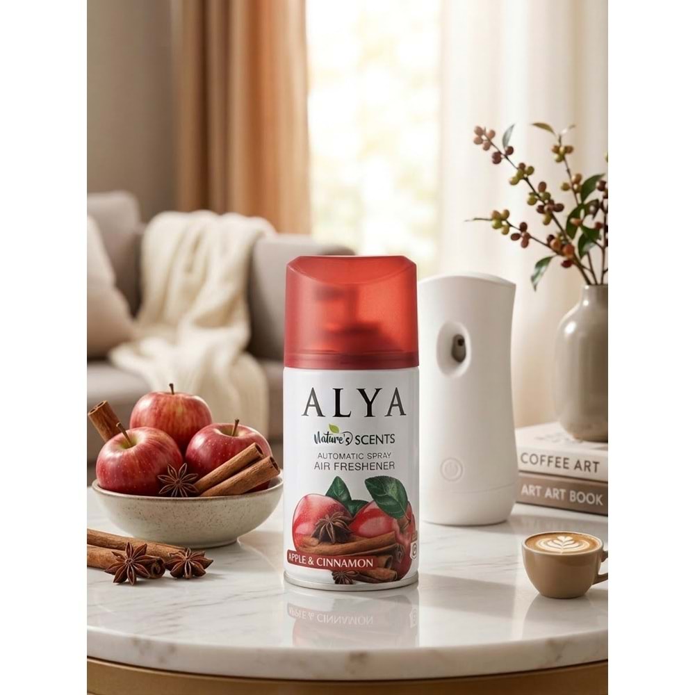 ALYA OTOMATİK ODA SPREYİ YEDEĞİ APPLE&CINNAMON 24*