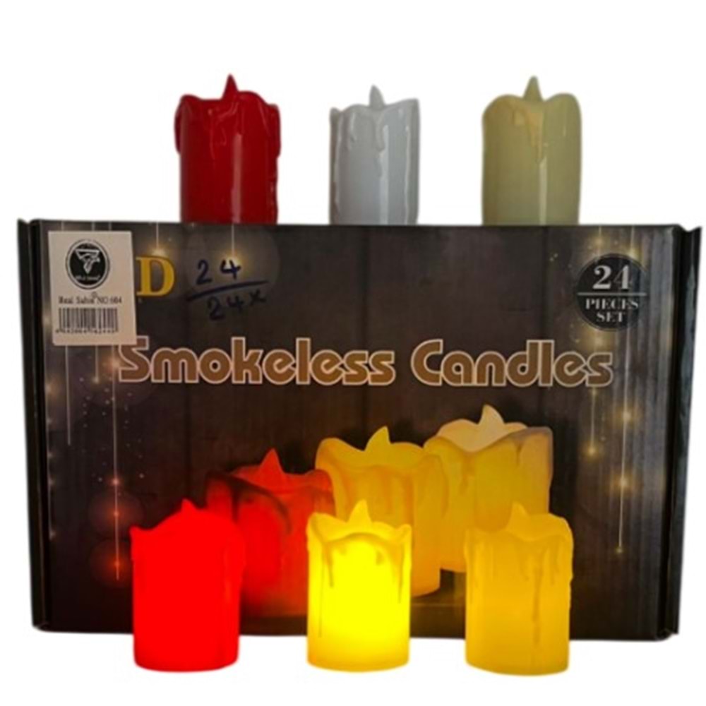 REAL PİLLİ MUM *12